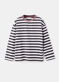 Long-sleeved striped t-shirt