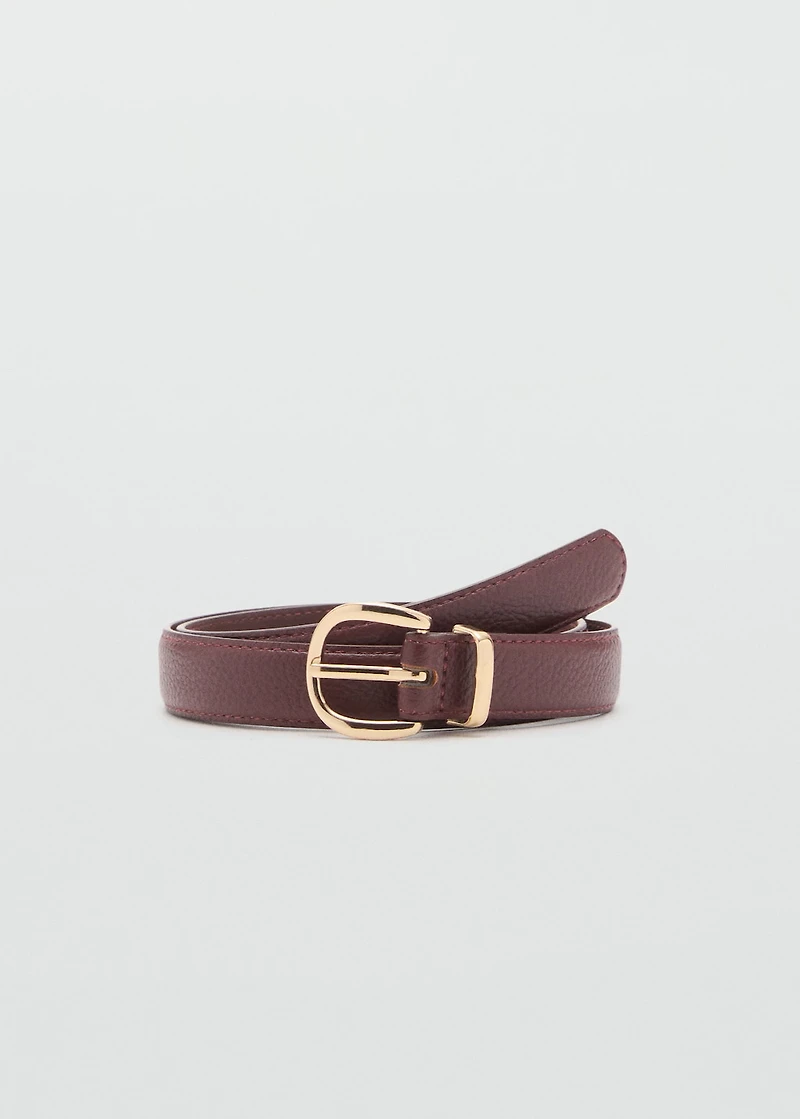 Oval buckle belt