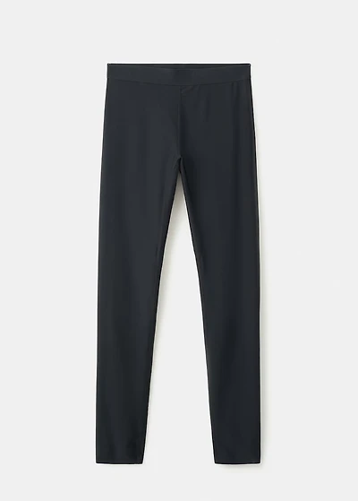 Leggings with zipped hem