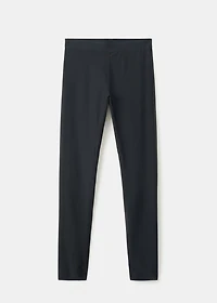 Leggings with zipped hem