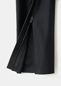 Leggings with zipped hem