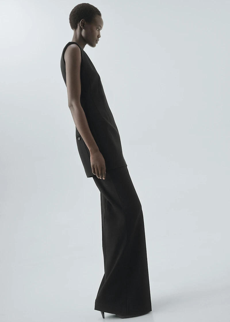 Dress with stitched pocket