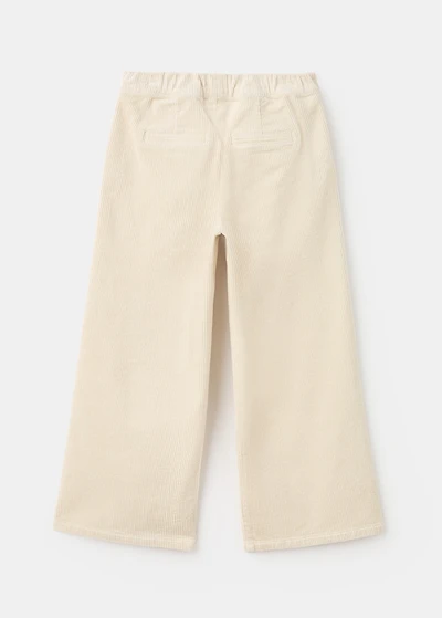 Wide-leg corduroy pants