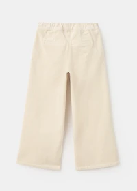 Wide-leg corduroy pants