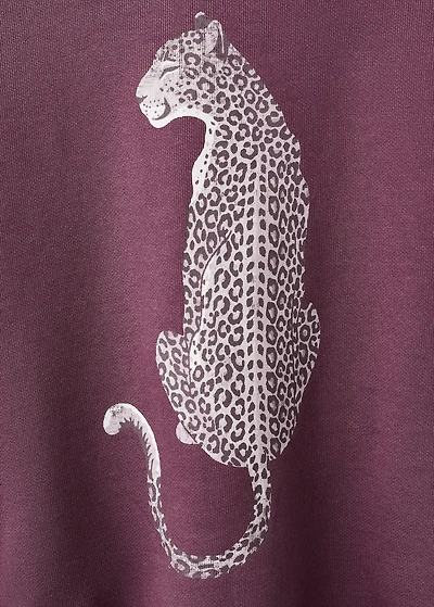 Printed cotton sweatshirt