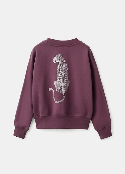 Printed cotton sweatshirt