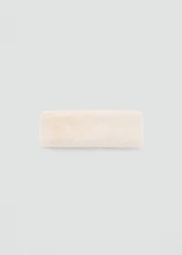 Hairband with fur-effect trim