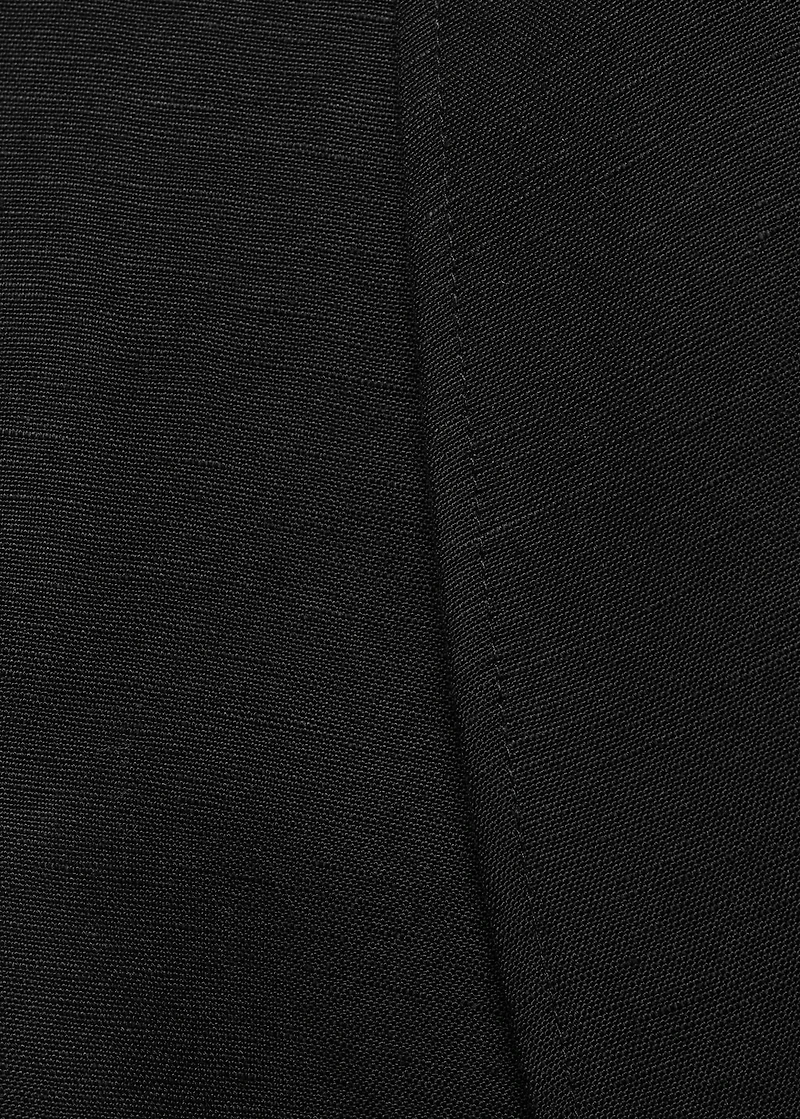 Linen suit vest with belt