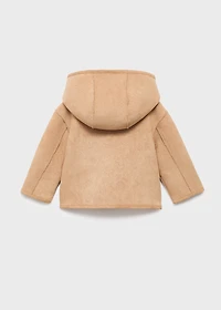 Reversible double-faced teddy coat