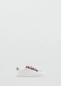 Leopard glitter sneakers