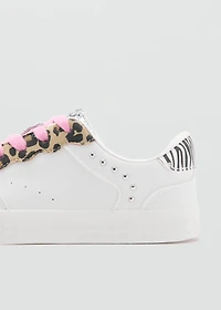 Leopard glitter sneakers