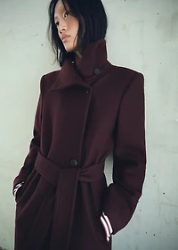 Manteco wool coat with belt