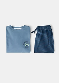 Printed long pyjamas