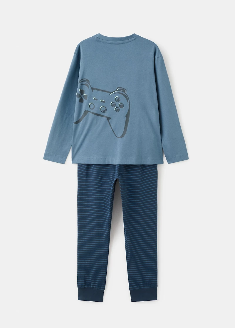Printed long pyjamas