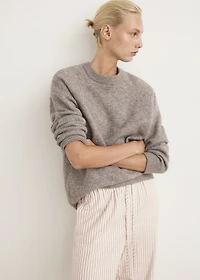 Woven striped flannel pants