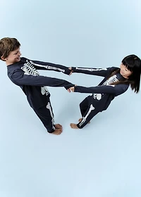Glow the dark skeleton pyjama