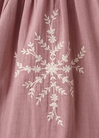 Cotton blouse with floral embroidery