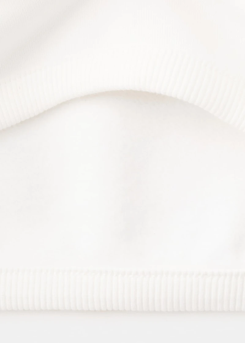 Printed embroidered sweatshirt