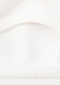 Printed embroidered sweatshirt