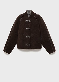 Faux shearling reversible jacket