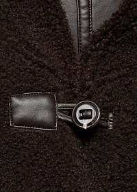 Faux shearling reversible jacket