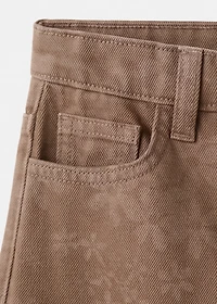 Floral-print straight-fit jeans