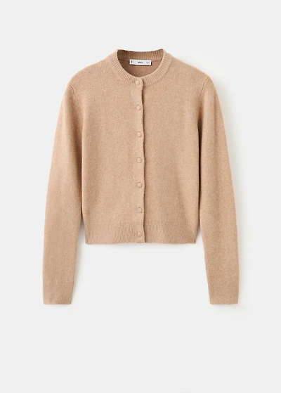 Knitted button cardigan