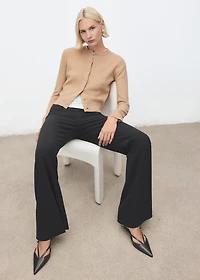 Knitted button cardigan