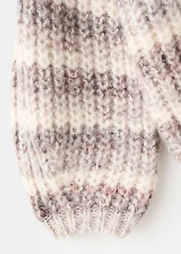 Striped flecked sweater