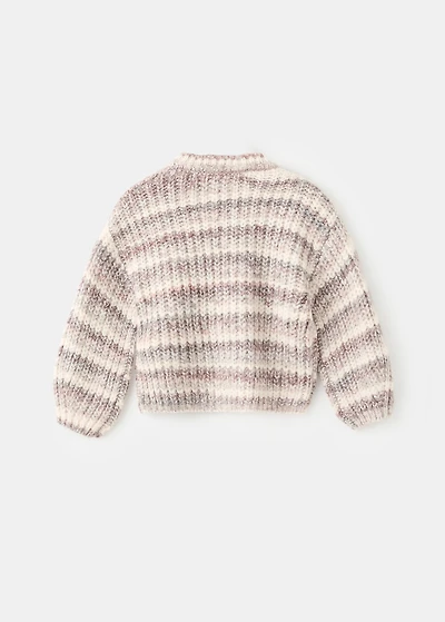 Striped flecked sweater