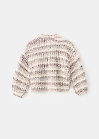 Striped flecked sweater