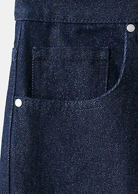 Shiny straight-leg jeans