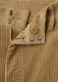 Wide-leg corduroy pants