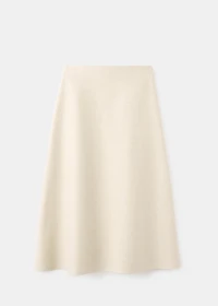 A-line wool skirt