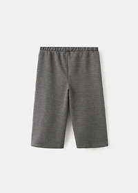 Houndstooth print straight pants