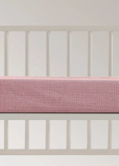 Yarn-dyed gingham-check fitted sheet