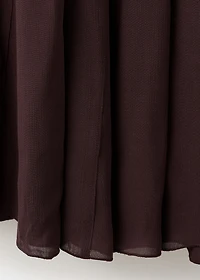 Godet skirt with belt