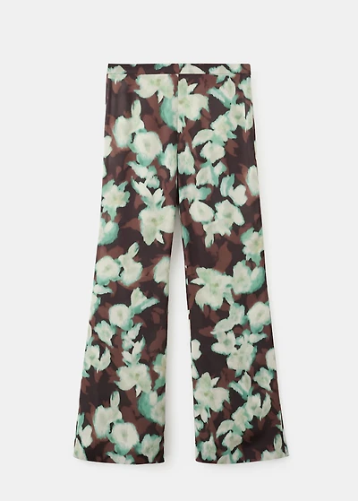 Printed flared pants