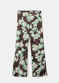 Printed flared pants
