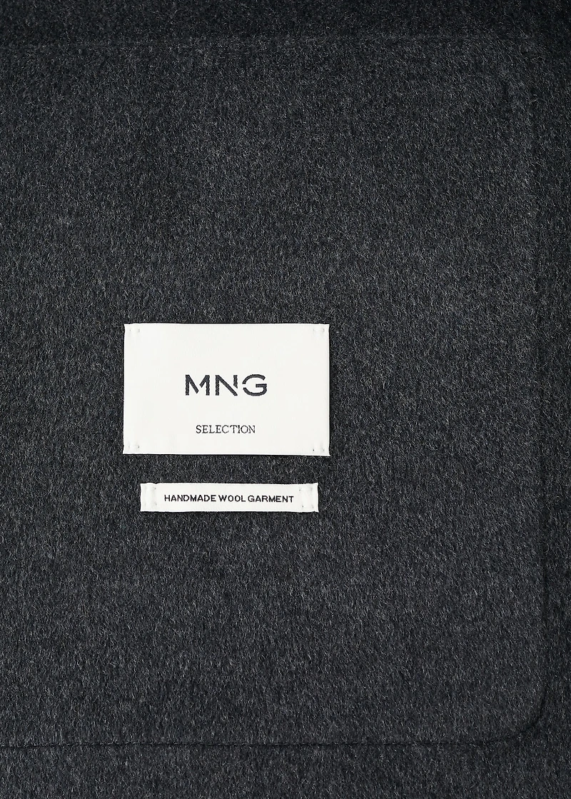 Handmade wool coat with hood