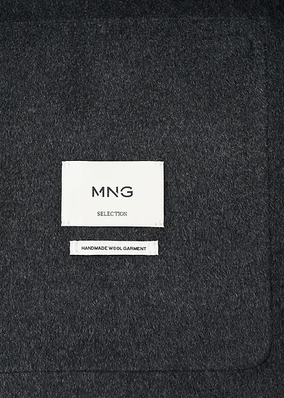 Handmade wool coat with hood