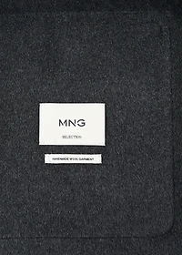 Handmade wool coat with hood