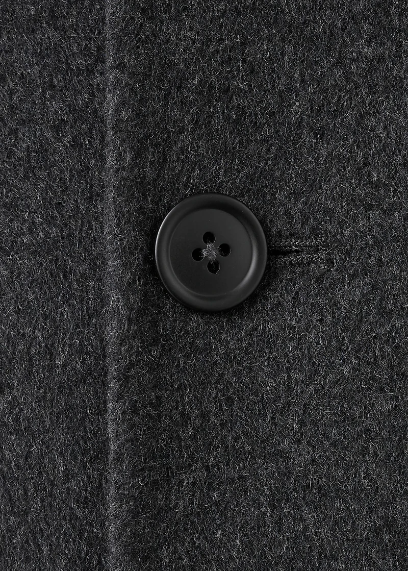 Handmade wool coat with hood