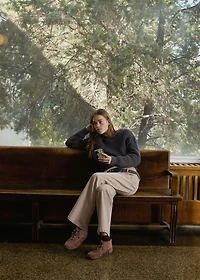 Fringed leather loafers