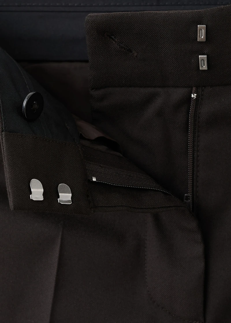 Mid-rise flare pants