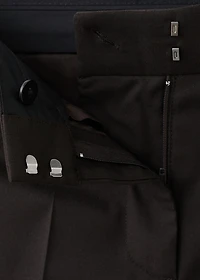 Mid-rise flare pants