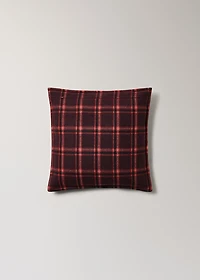 Wool check cushion cover 45x45 cm