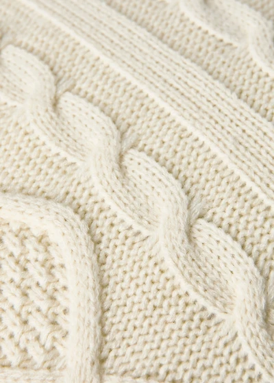 Children’s cable-knit cushion cover 17.72 x