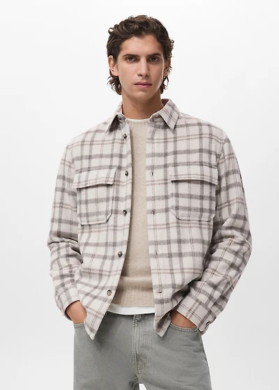 Check flannel overshirt