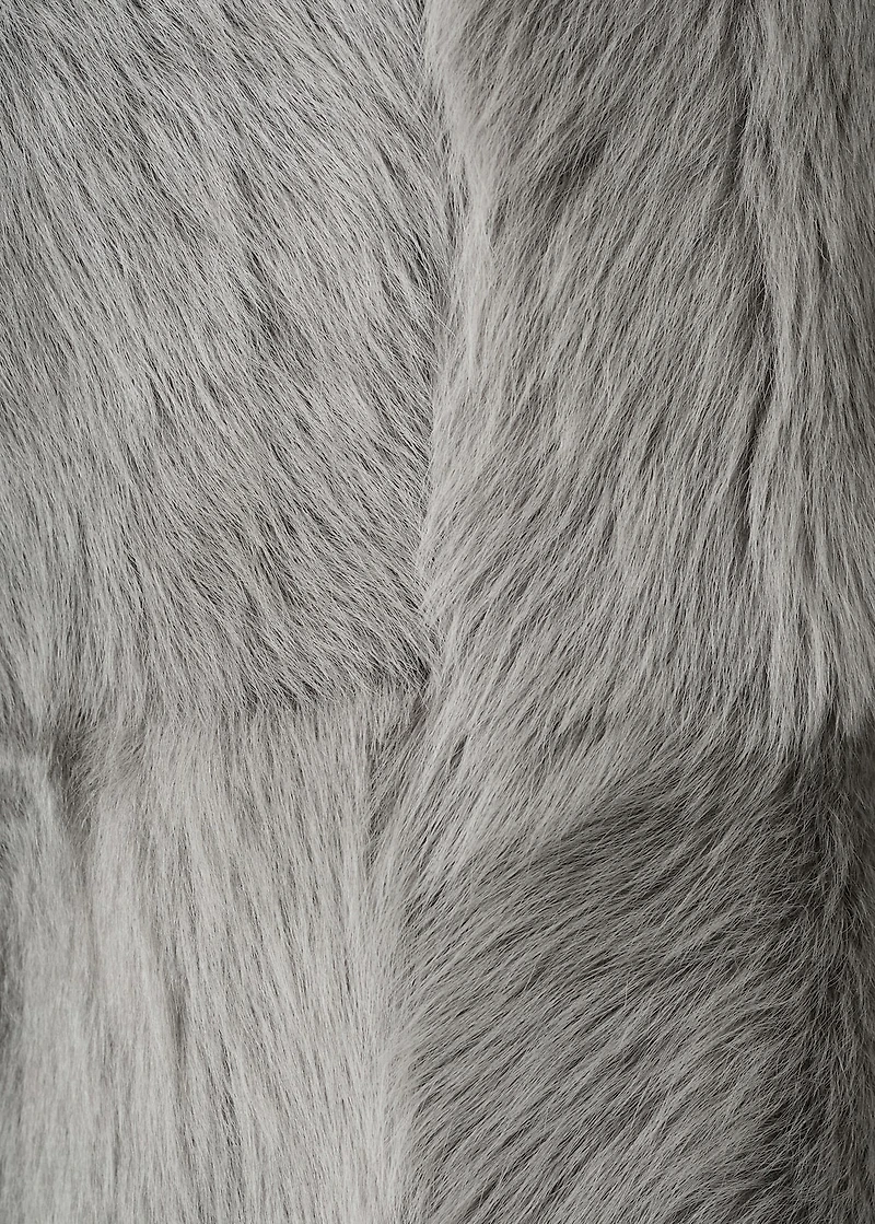 Reversible fur coat
